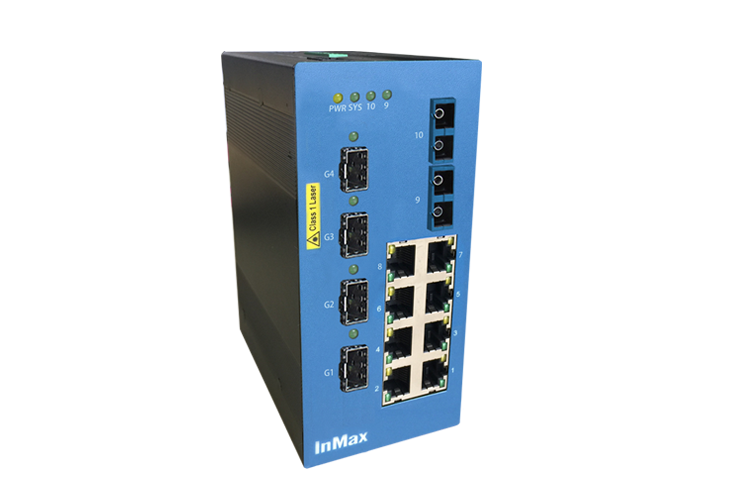 i614A 8+2+4G Managed Industrial Ethernet Switches