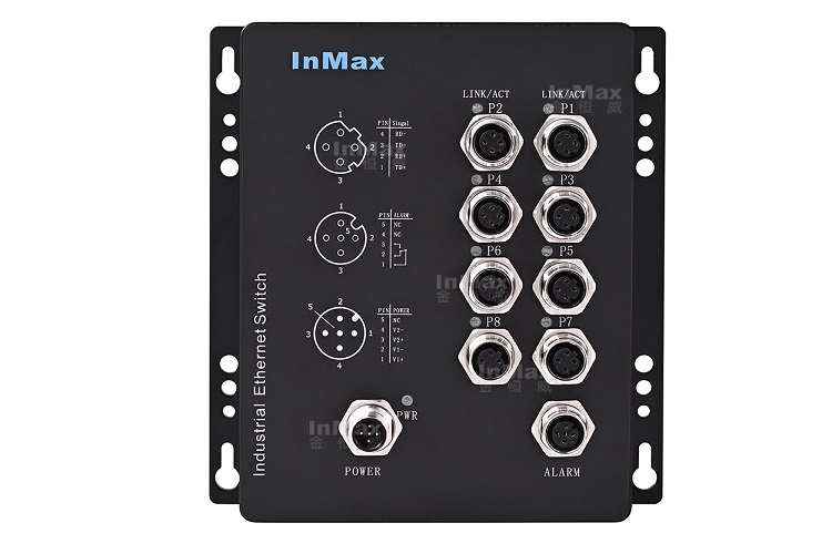 X308B 8 Port M12 Railway Ethernet Switch