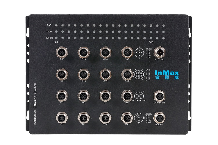 T716B IP67 16 Port M12 Railway Gigabit Managed PoE Ethernet Switch